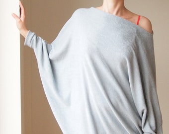 Gray tunic dress sweater long version