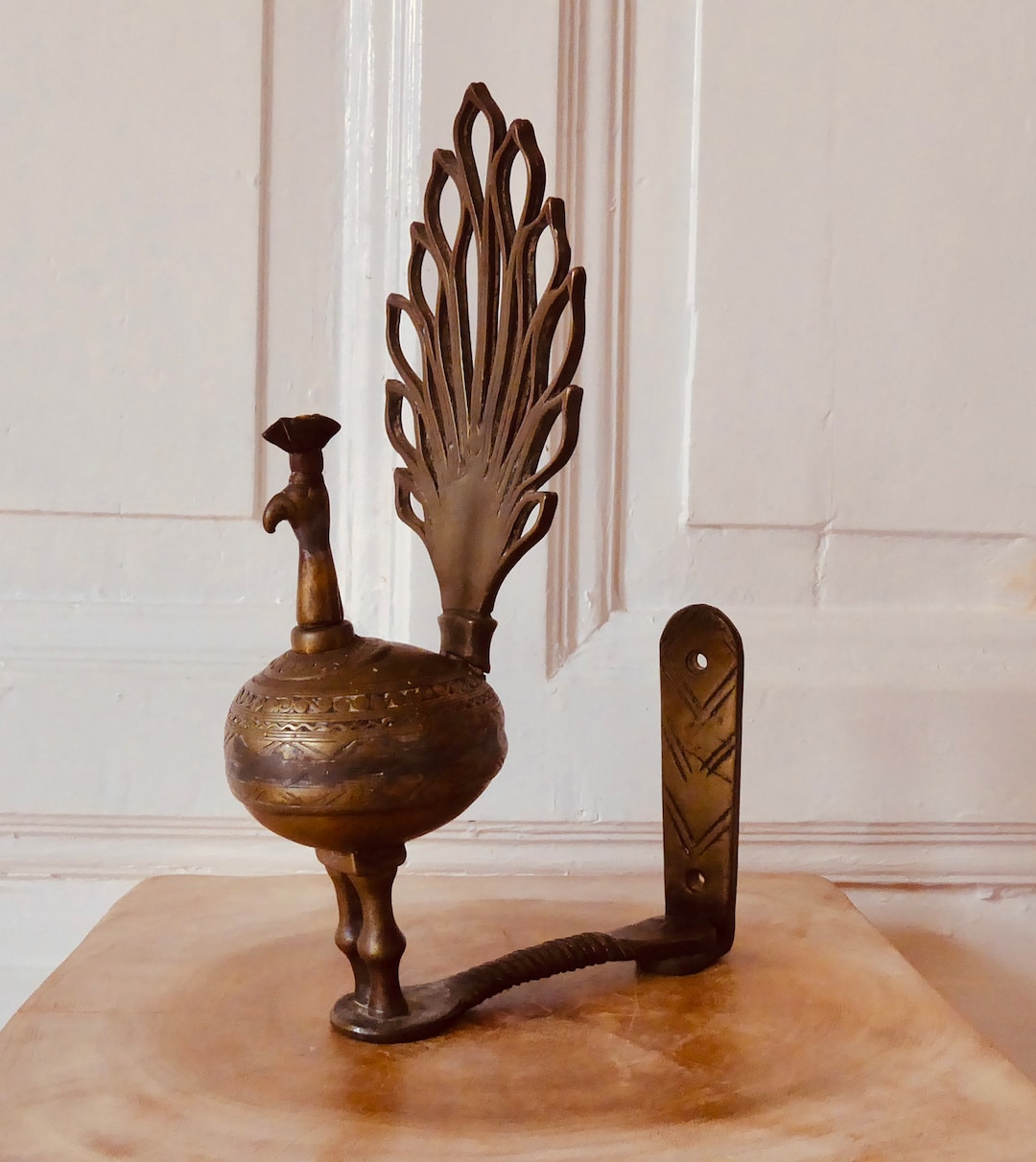 博物館級】アンティーク 中世 イスラム ブロンズ オイルランプ