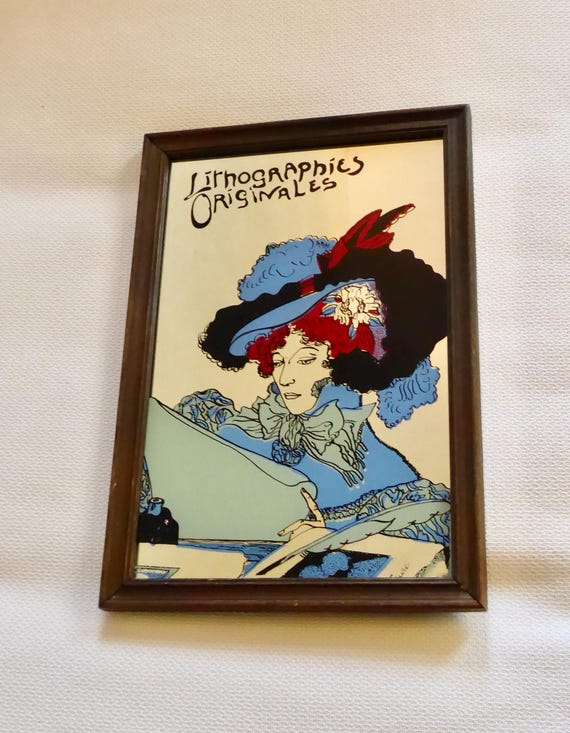 George De Feure Spiegel Lithographies Originales Art Nouveau