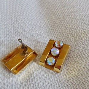 Vintage ear clips earrings true vintage fashion jewelry image 4