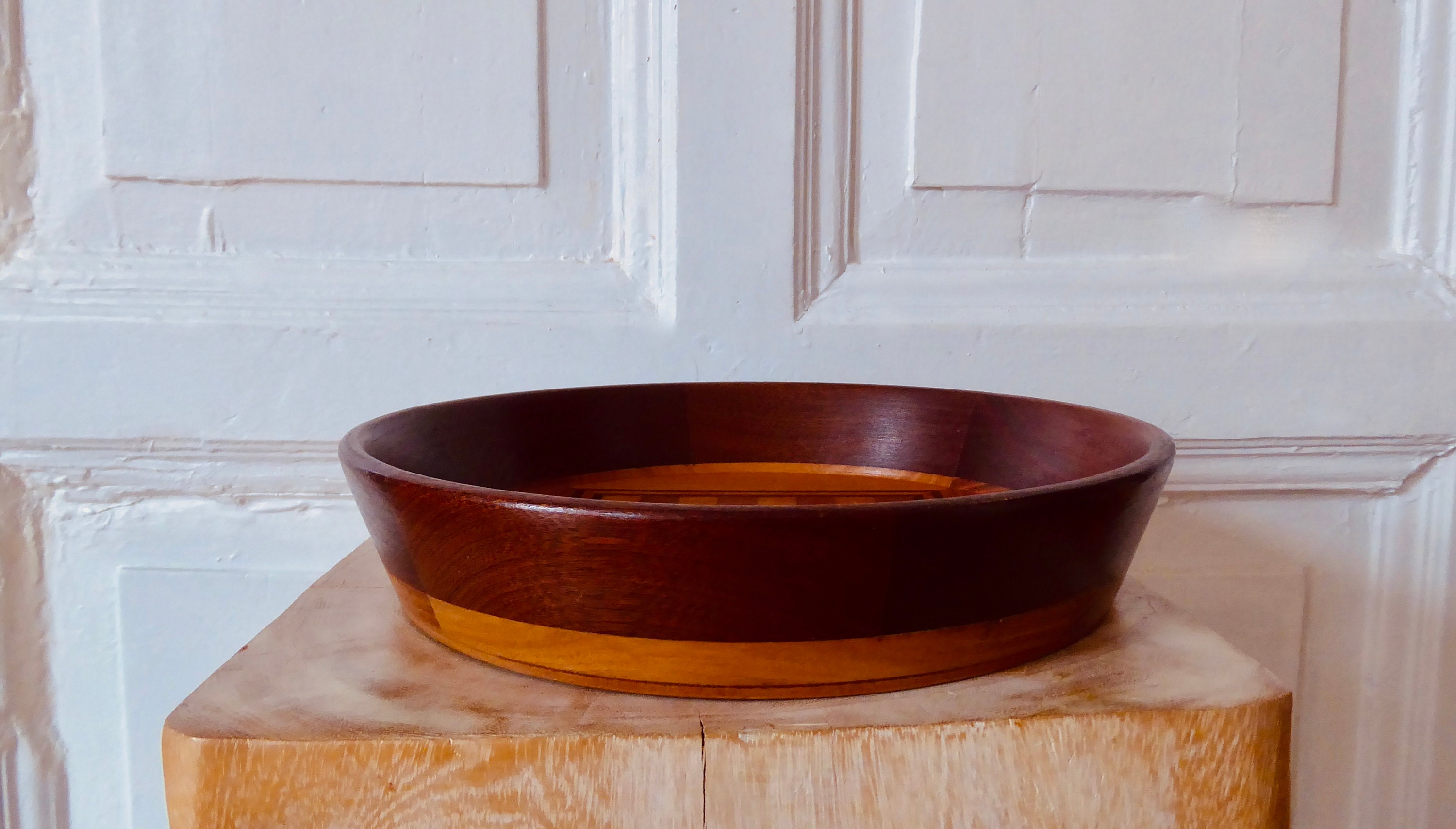 Handcrafted Wooden Bowl Inlaid Work Chess Vintage - Etsy