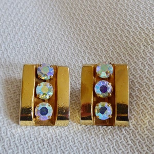 Vintage ear clips earrings true vintage fashion jewelry image 6