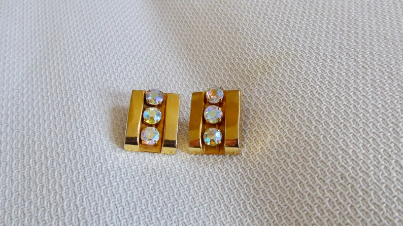 Vintage ear clips earrings true vintage fashion jewelry image 5