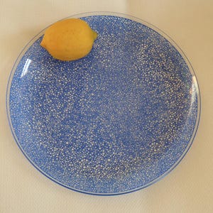 Fantastic large glass plate bowl DDR true vintage object