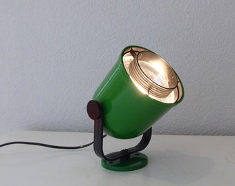 Lampe spot murale Enco Suède vert vrai vintage