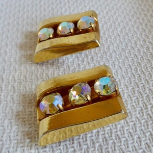 Vintage ear clips earrings true vintage fashion jewelry image 2