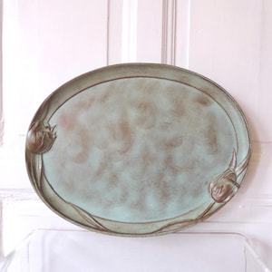 Large serving tray Art Nouveau vintage