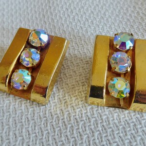 Vintage ear clips earrings true vintage fashion jewelry image 1