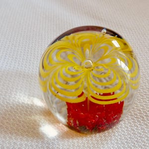 Paperweight paperweight glass art ball sculpture vintage art glass object