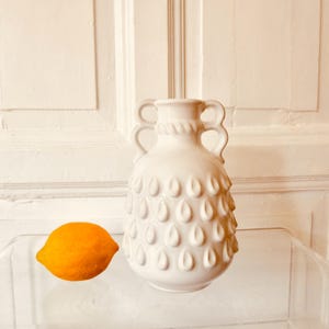 Rare Dümler & Breiden ceramic vase, Studio 42, drop relief, Fat Lava, West German Pottery, vintage