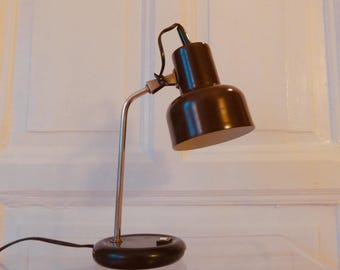Richard Essig Metal Desk Lamp Brown Type 3348 True Vintage