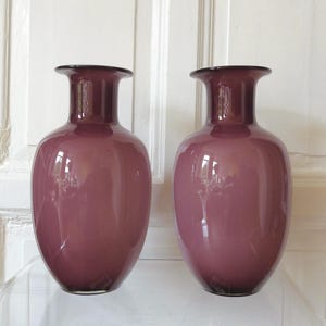 Large Polish Art Glass Vase 70s 80s Vintage