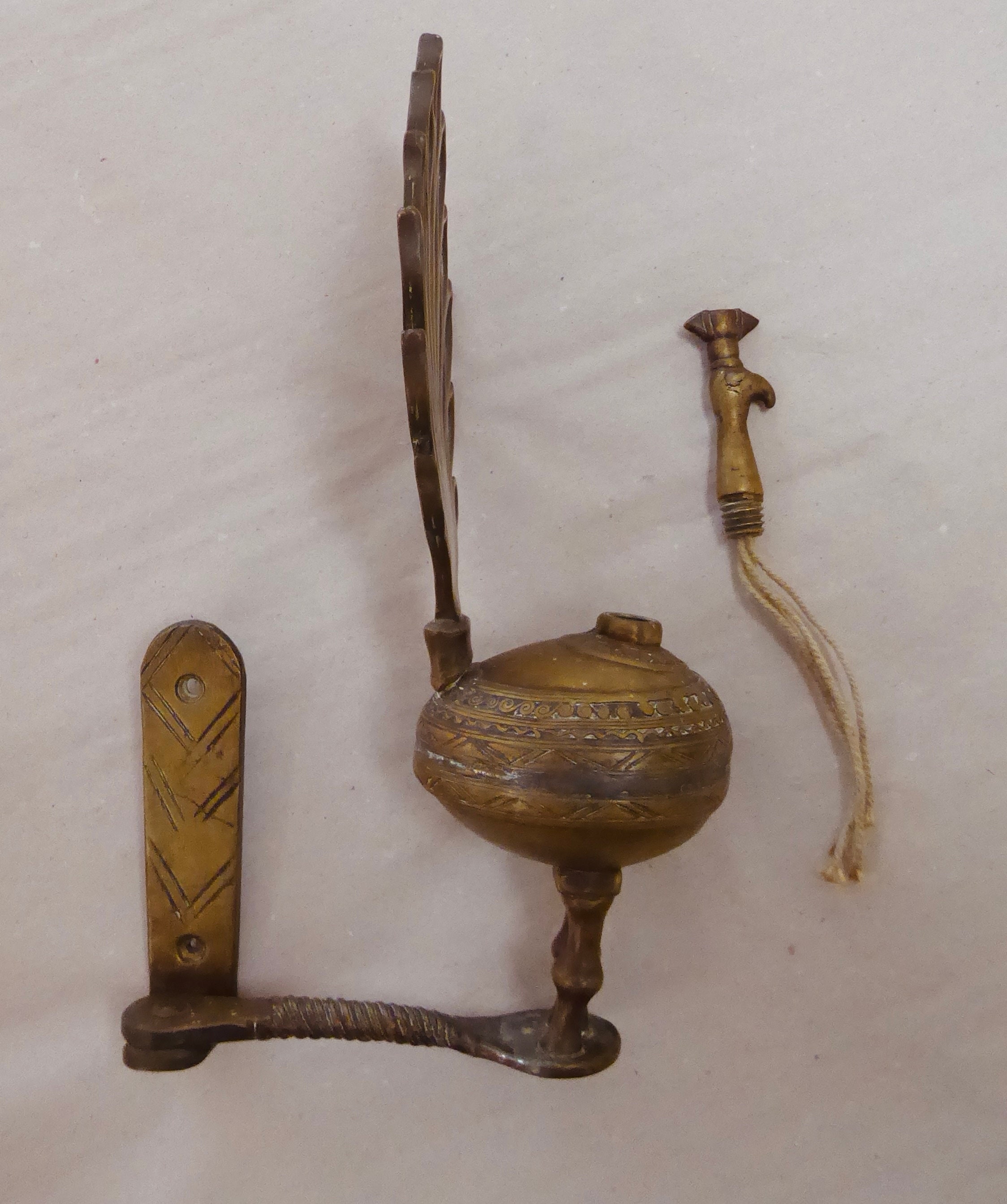 博物館級】アンティーク 中世 イスラム ブロンズ オイルランプ