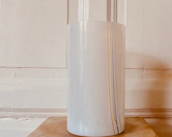 Bertil Vallien Art  Glass Vase Kosta Boda Schweden Rainbow signiert    Glaskunst  Objekt    Vintage