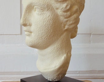 Venus von Milo Aphrodite Kopf Skulptur  Büste Göttin  Museumsreplikat Kunst Objekt Vintage