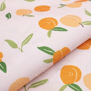 LightWeight Rip-Stop WaterProof Coated Polyester Fabric l Orage Pattern l 2.4oz l Raincoat Fabric