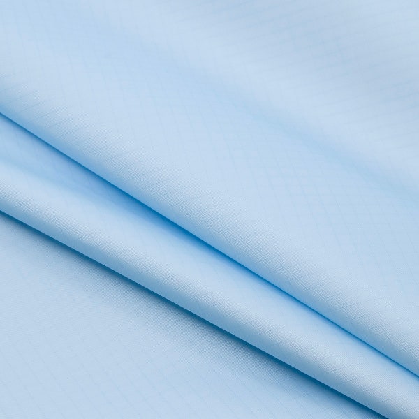 LightWeight Rip-Stop WaterProof Coated Polyester Fabric l Light Blue l 2.4oz