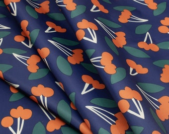 LightWeight Rip-Stop WaterProof Coated Polyester Fabric l Cherry l 2.4oz l Raincoat Fabric