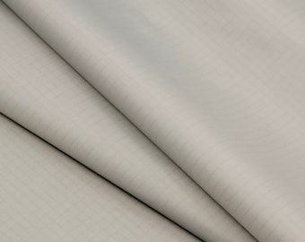 LightWeight Rip-Stop WaterProof Coated Polyester Fabric l Grey l 2.4oz