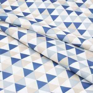 LightWeight Rip-Stop WaterProof Coated Polyester Fabric l Bermuda Pattern l 2.4oz l Raincoat Fabric