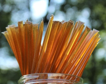 100 Pure Raw Wildflower Honey Sticks - Portable Natural Snack on the Go- Honey Stixs - Honey Wedding Favors - Party Favors