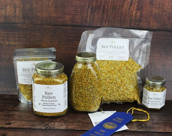 Honey Bee Pollen Granules - All Natural Raw Flower Pollen Granules Collected Straight from the Hive - Healthy Plant Protein Food Supplement