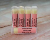 Peppermint Lip Balm l Natural Chapstick Lip Gloss Peppermint Chapstick l Flavored Lip Balm