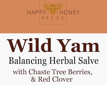 2 oz Wild Yam Herbal Salve, Mother Nature's Women's Balancing Herbal Ointment Salve, Naturalist Gift - Wild Yam Chaste Tree & Red Clover