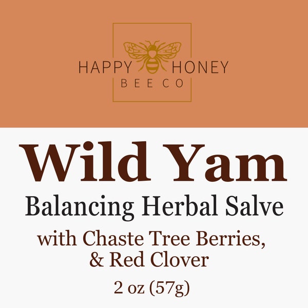 2 oz Wild Yam Herbal Salve, Mother Nature's Women's Balancing Herbal Ointment Salve, Naturalist Gift - Wild Yam Chaste Tree & Red Clover