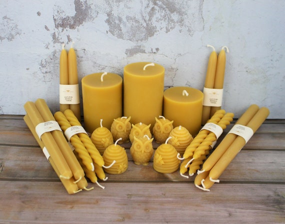 100% Pure Beeswax Votives Organic Beeswax Votive Candles Birthday Candles  Candle Gift Set Bulk Beeswax Candles Bathroom Candles 