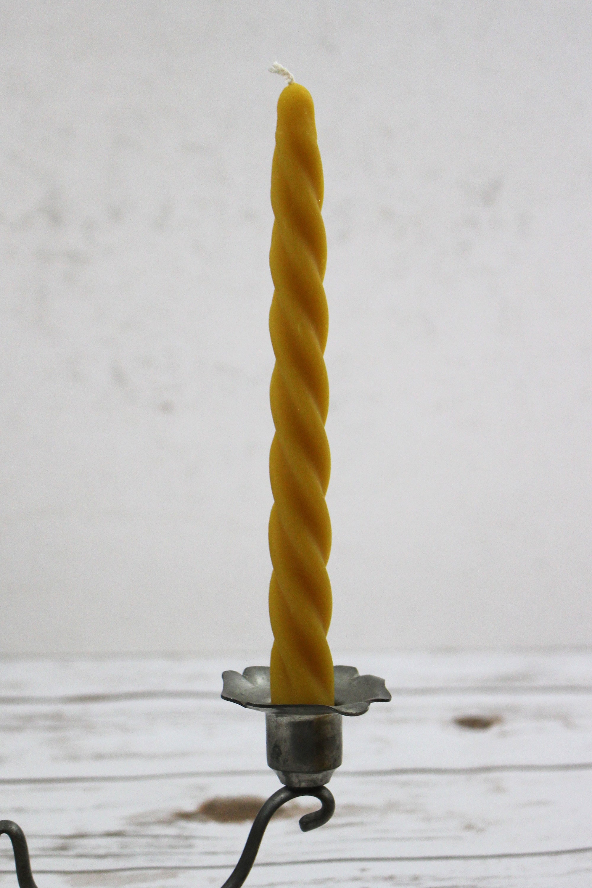 Beeswax Twisted Taper Candles Two Handcrafted 7.5 Long Etsy Australia