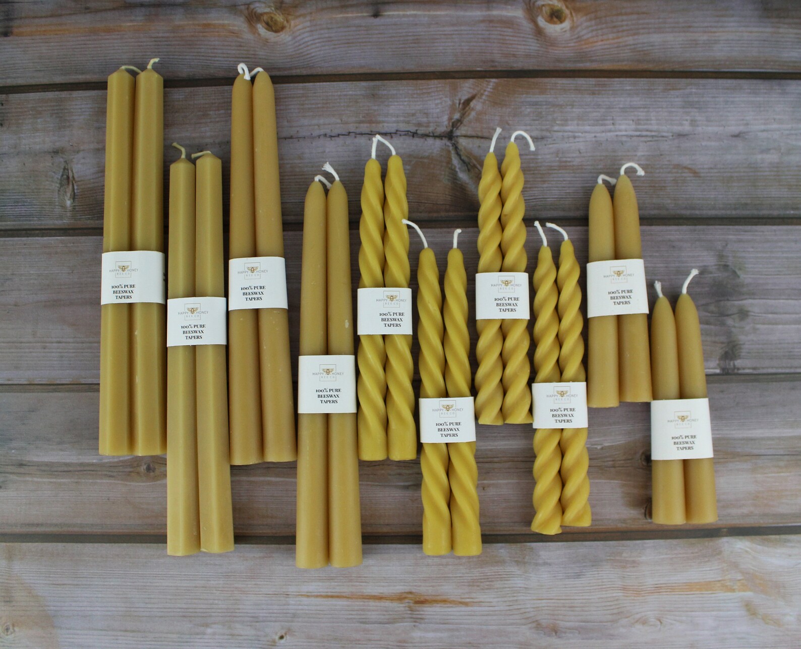 Beeswax Candle Gift Set Variety Candle Set of 20 Handpoured Etsy