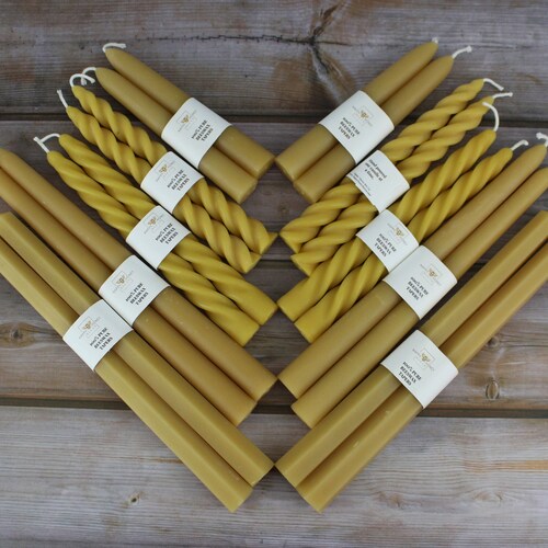 Beeswax Candle Gift Set Variety Candle Set of 20 Handpoured Etsy