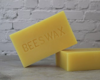 1 lb Pure Beeswax Block, 1 Pound Eco Friendly Natural Craft Bulk Beeswax Supply for Candle Lip Balm Soap Making, Direct from Local Beekeeper