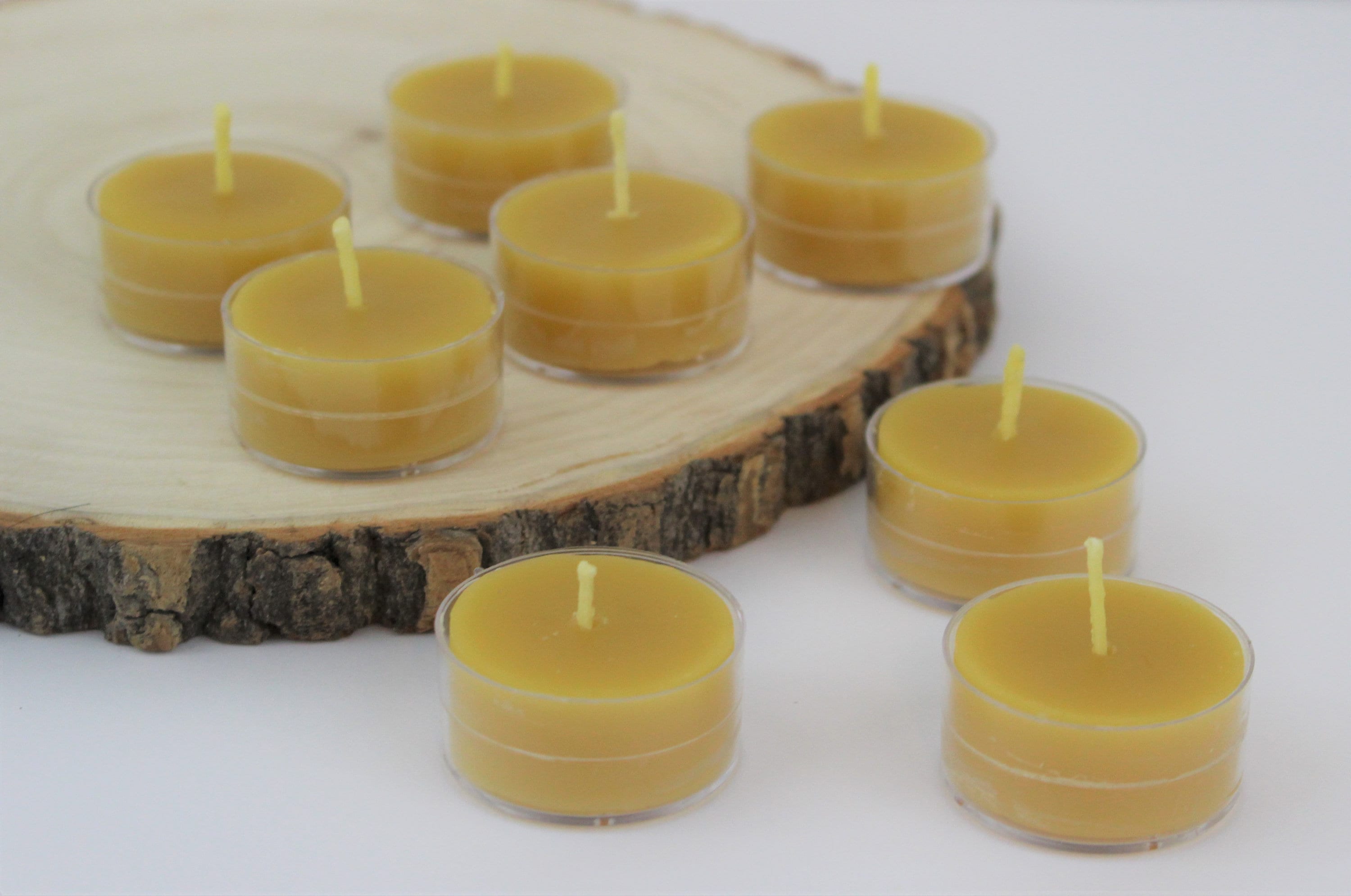 Tealight Beeswax Candles Handcrafted Handmade Natural Beeswax Etsy