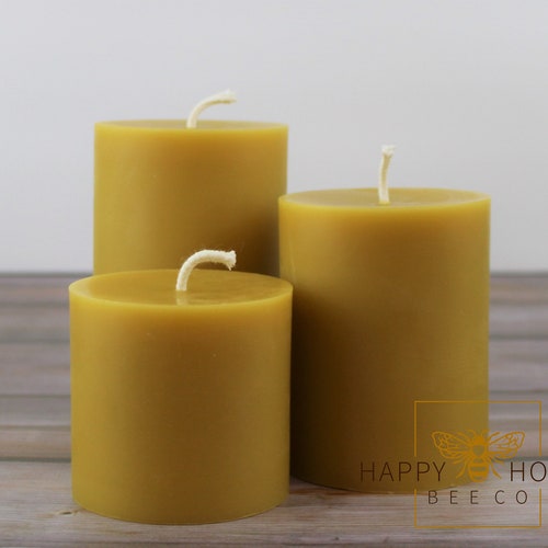 Beeswax Candle Gift Set Handpoured Pure Natural Beeswax Etsy
