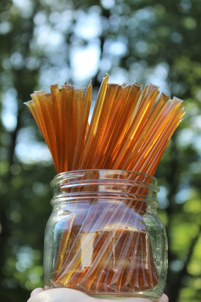 Wildflower Honey Sticks 50 Pure Honey Sticks Honey Snack Etsy