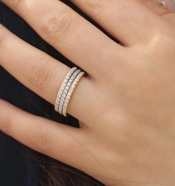 Dainty diamond eternity clearance band