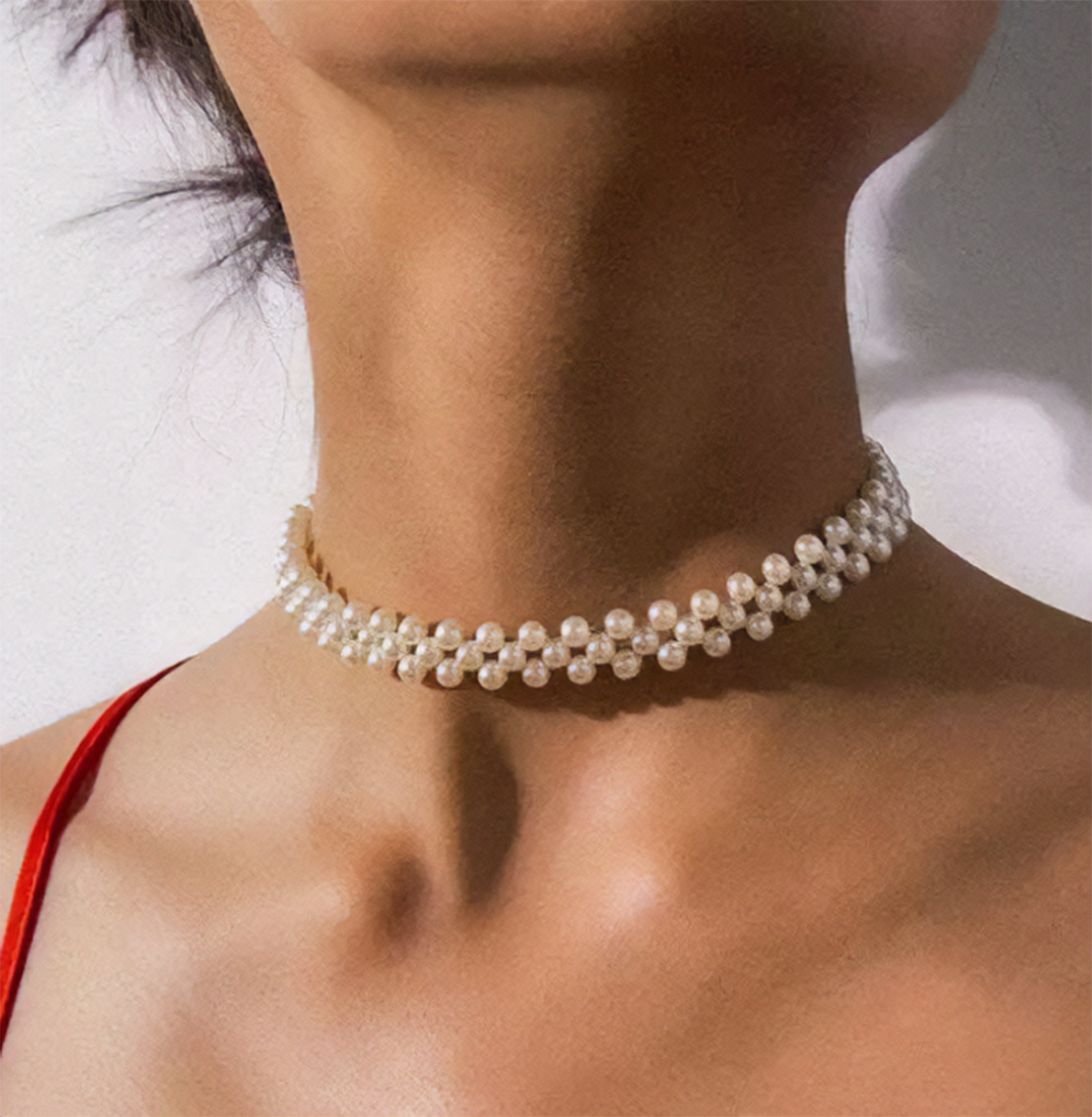 Choker with hotsell a pearl
