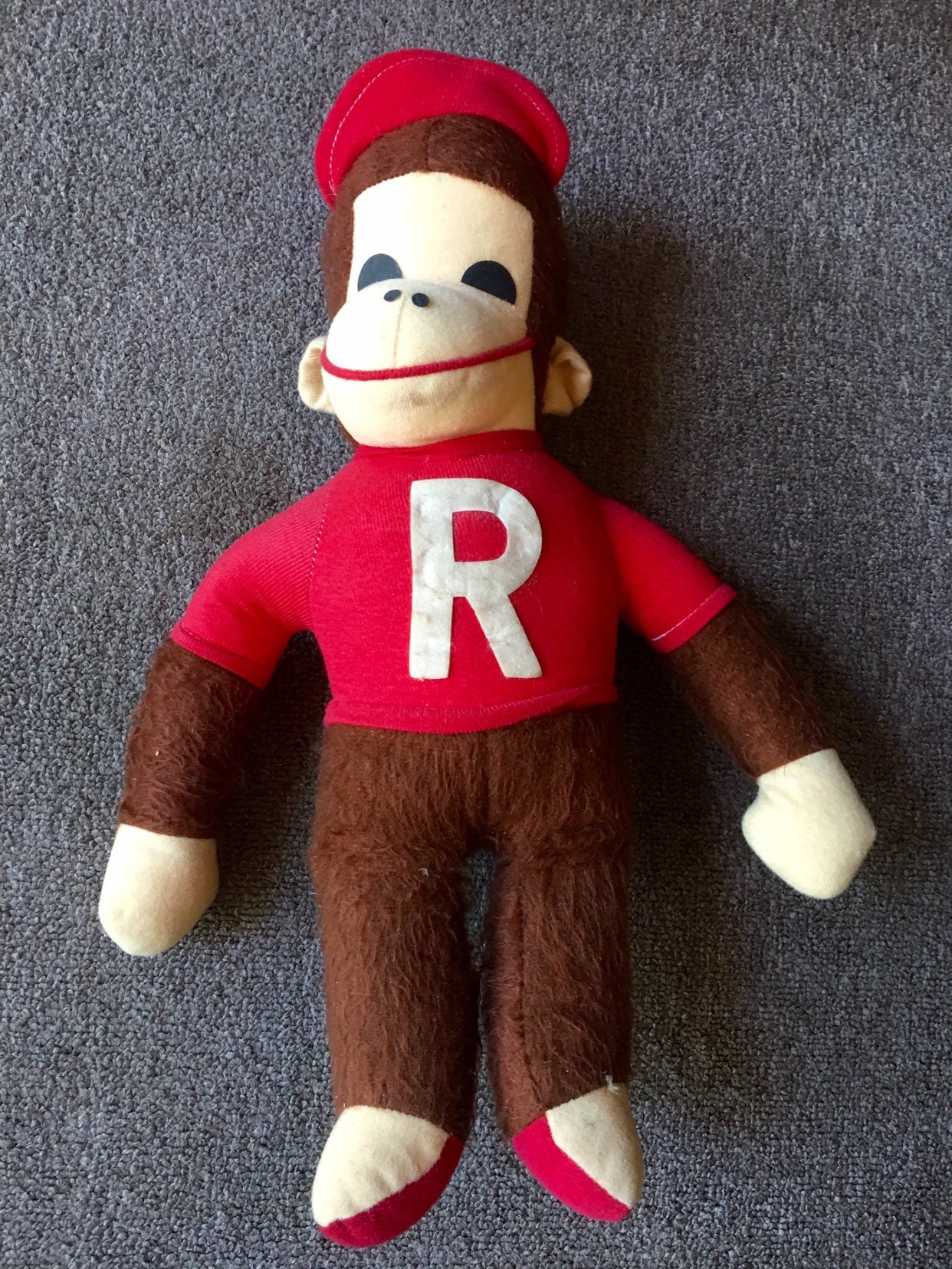 vintage curious george doll