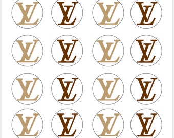 Louis Vuitton Cupcake Toppers