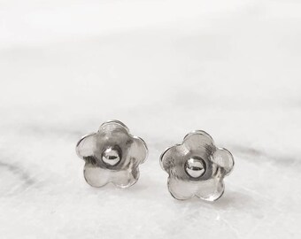 FORGET ME NOT Studs 925 silver, floral earrings, gift for her, stud earrings for her, earrings for mom,