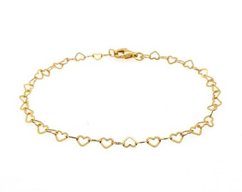 Pulsera Herzig Corazón Plata 925 Oro