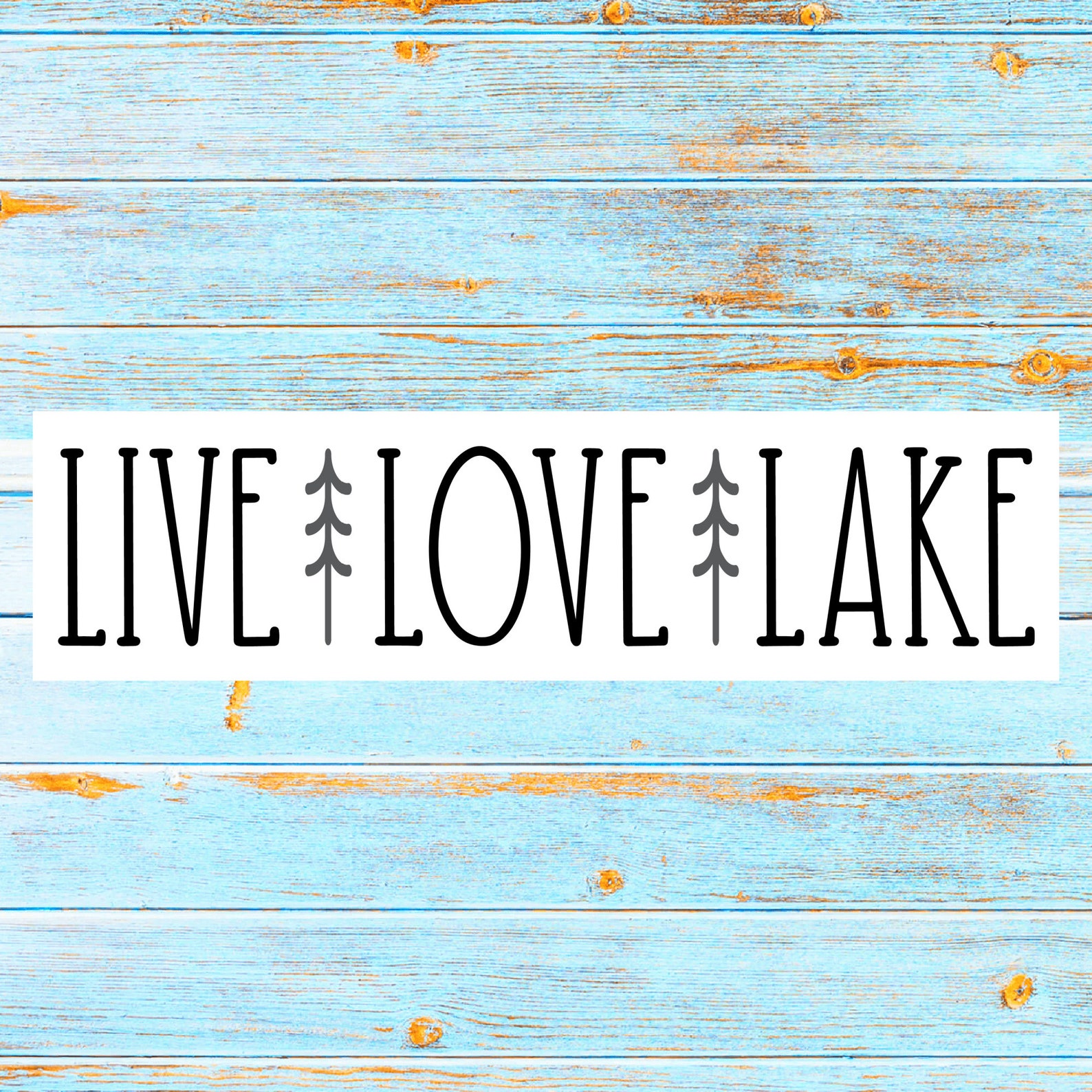Live Love Lake decal Live Love Lake Lake decal wall decal Etsy