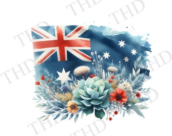 Australian Flag/clipart / PNG/JPG File Image/Graphic/Design