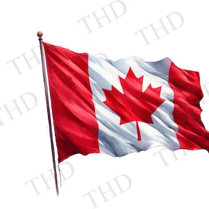 Canadian Flag/clipart / PNG/JPG File Image/Graphic/Design