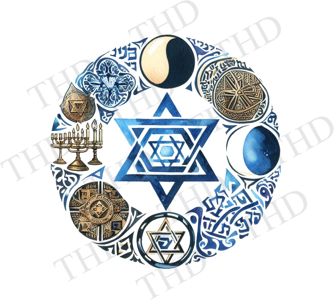Jewish Symbols, PNG, Clipart for Sublimation/heat Press - Etsy