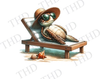 Lustige Strand Schildkröte png / Clipart