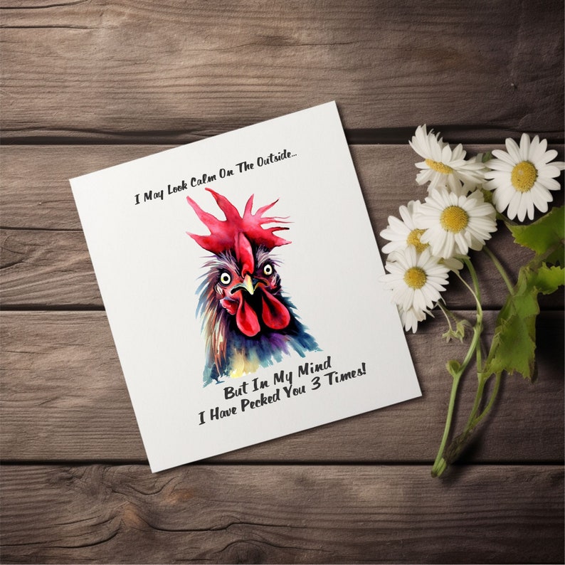 Crazy Rooster Clipart/ PNG Image - Etsy