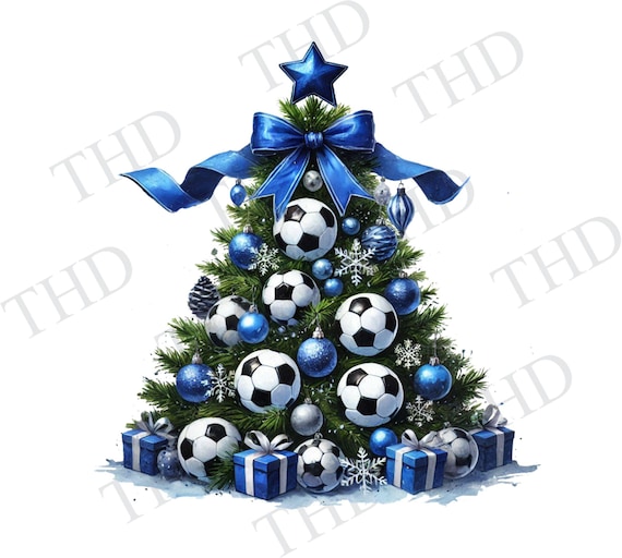 Toyvian 6pcs ornamenti per palloni da calcio natalizi decorazioni
